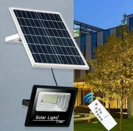 Luminar Outdoor Solar LED Flood Light Security LED Lighting Solarlight High Illumination Performance 60W Outdoor LED Solar Street Flood Lights LED Solar Light