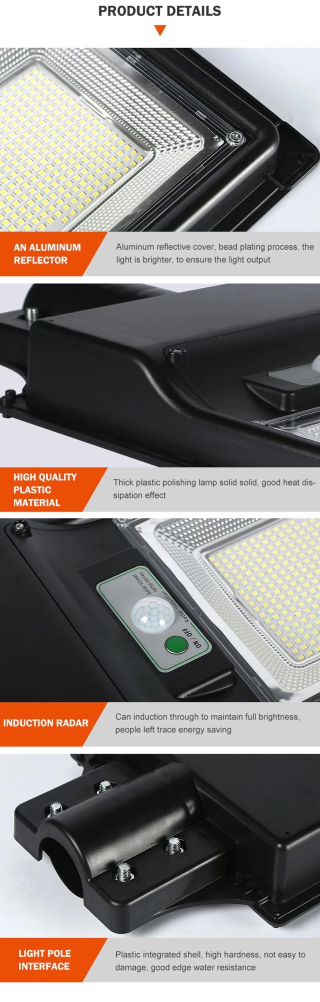 Outdoor Waterproof IP65 50W All in One Solar Street Light