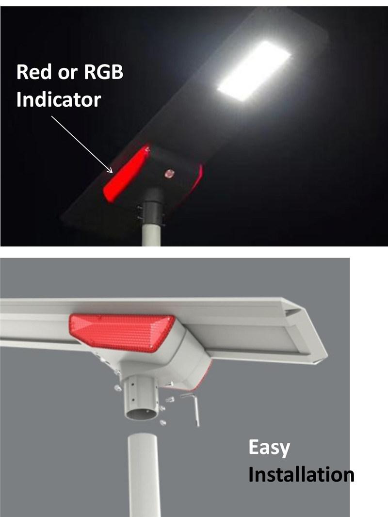 Commercial Dusk to Dawn Motion Sensor Integrated Solar Street Lamp 80W