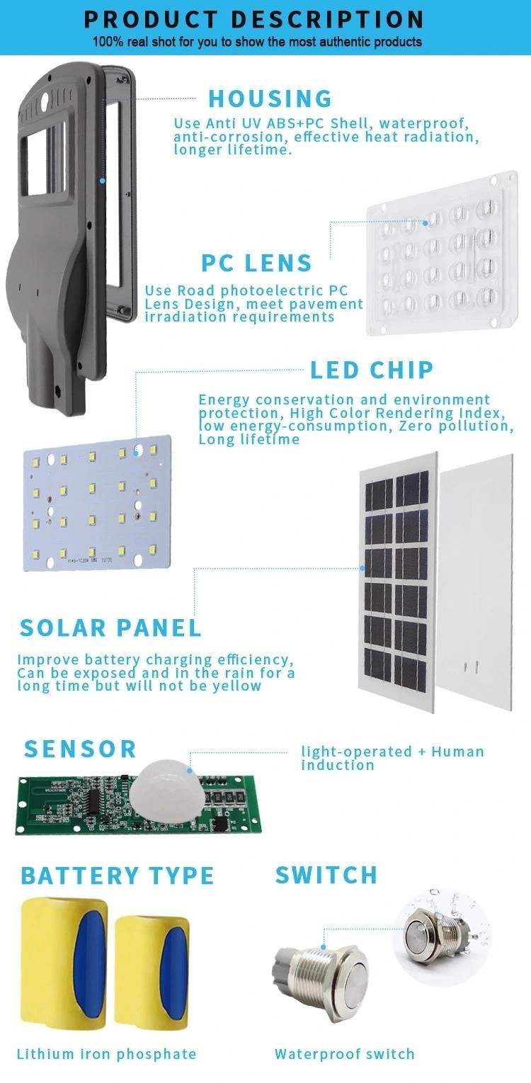 20W/40W/60W Solar Street Light Warm Light