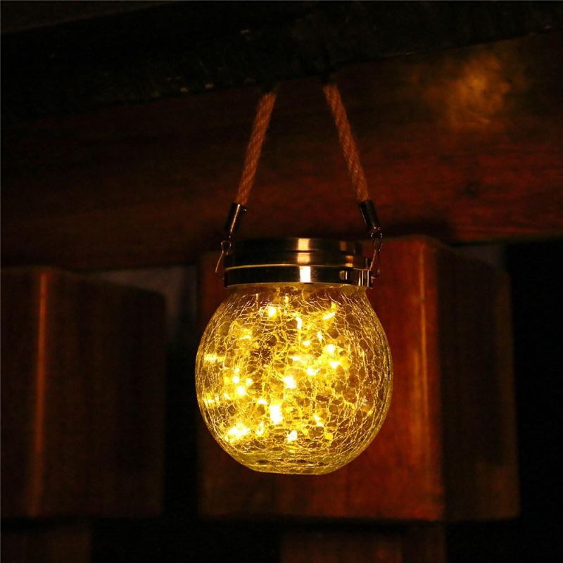 50LED Jar Solar Light for Landscaping Outdoor Christmas New Year Decoration Yard