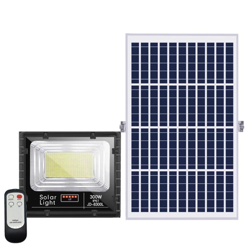 Jd Model High Brightness IP65 Warranty 2 Year LED Solar Flood Light