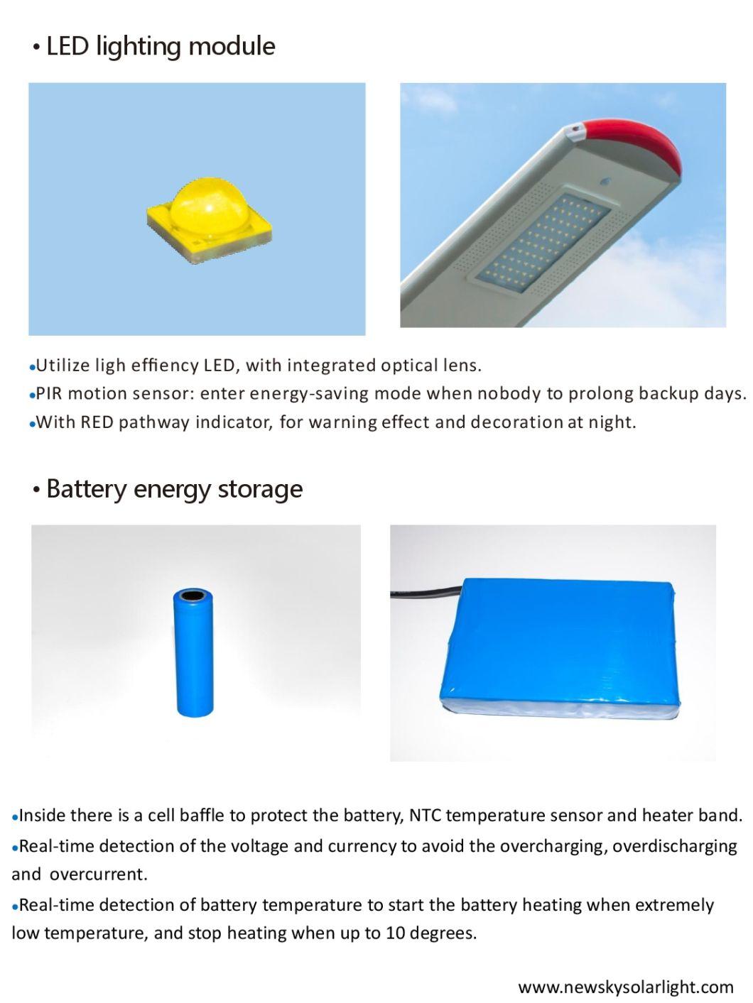 Commerical 40W 60W Hybrid Wind and Solar All in One Solar Street Lighting