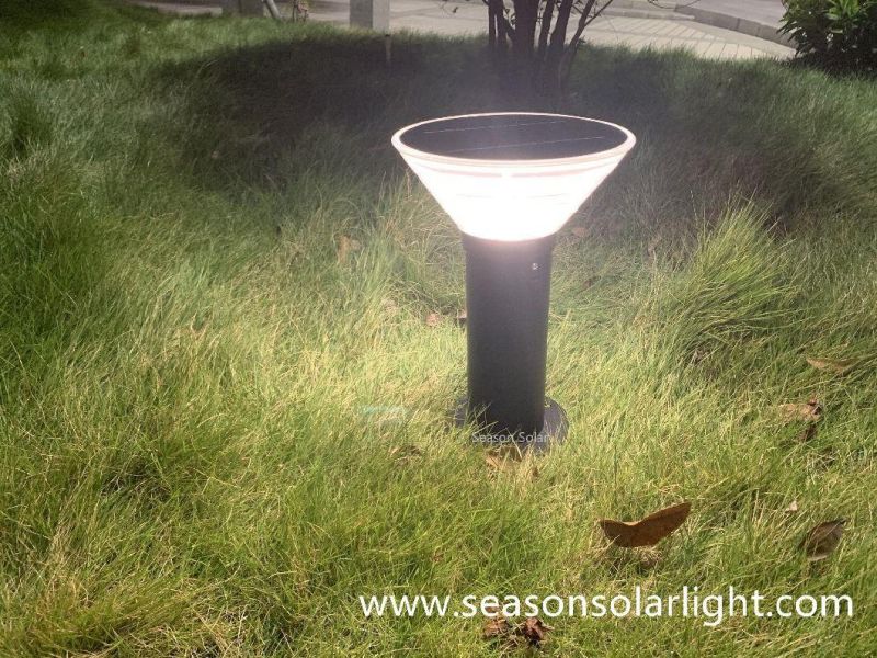 Energy Saving Light Lamp Park Roadway Lawn Lighting Outdoor Solar Garden Pillar Light with LED Light