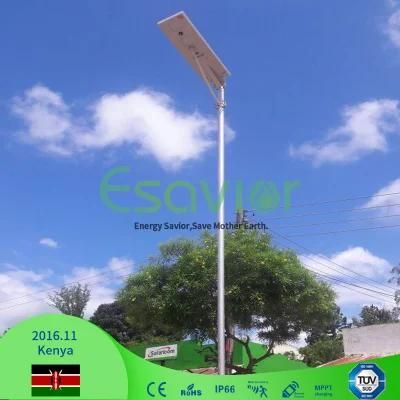 80W Easvior High Quality with All in One Solar Street Light Solar Garden Light 25 Years Lifespan