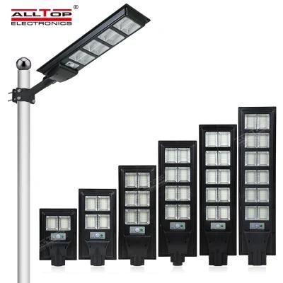 Alltop IP65 Waterproof Outdoor Highway ABS 50W 100W 150W 200W 250W 300W All in One LED Solar Street Light