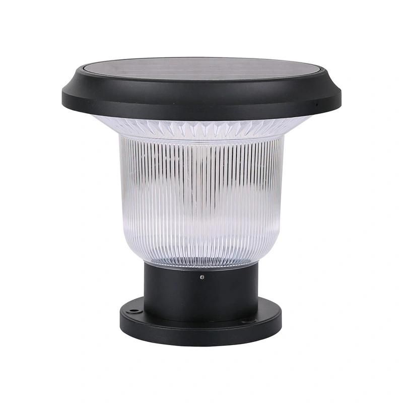 3000K 6000K Warm White LED Solar Gate Post Pillar Light Garden Lights