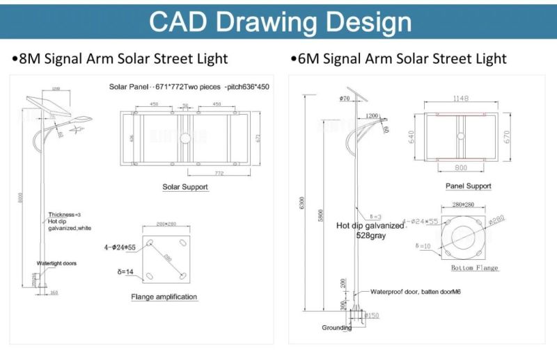 Maintenance Free Outdoor Solar LED Street Lighting