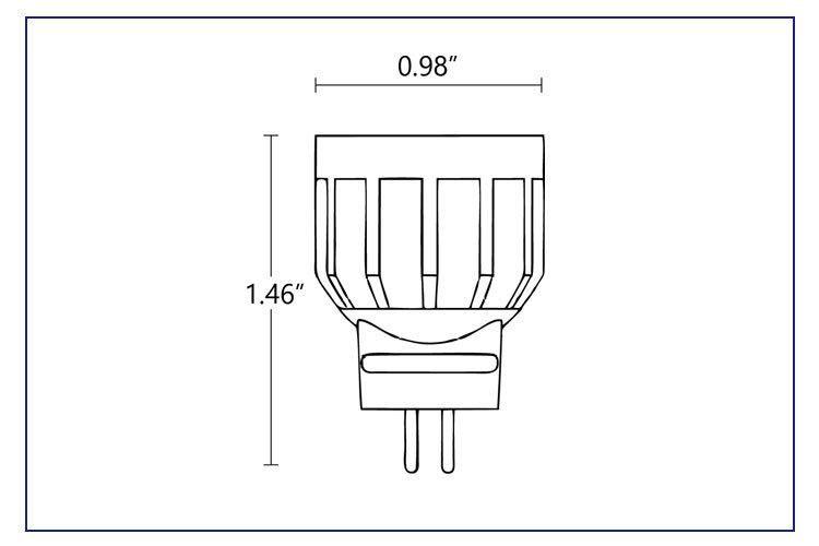 2019 Top Product Mr8 Light Bulb 2.5W Multi-Purpose 2-Pin Light 12V AC/DC Low Voltage LED Spotlight for Outdoor Landscape Garden Lighting