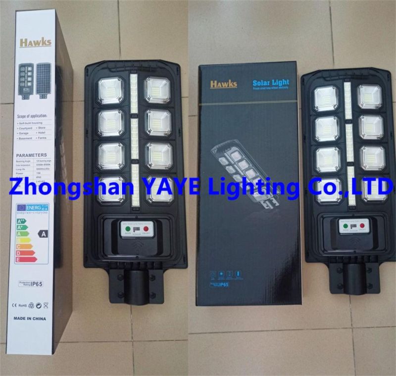 Yaye Hot Sell 300W UFO Solar LED Street Road Garden Wall Lamp with 500PCS Stock/ Radar Sensor/ Remote Controller/ Pls Contact Zhongshan Yaye Lighting Co., Ltd