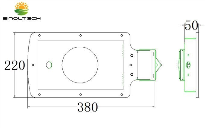 Motion Sensor 6W LED Integrated Solar LED Garden Lamp (SNSTY-206)