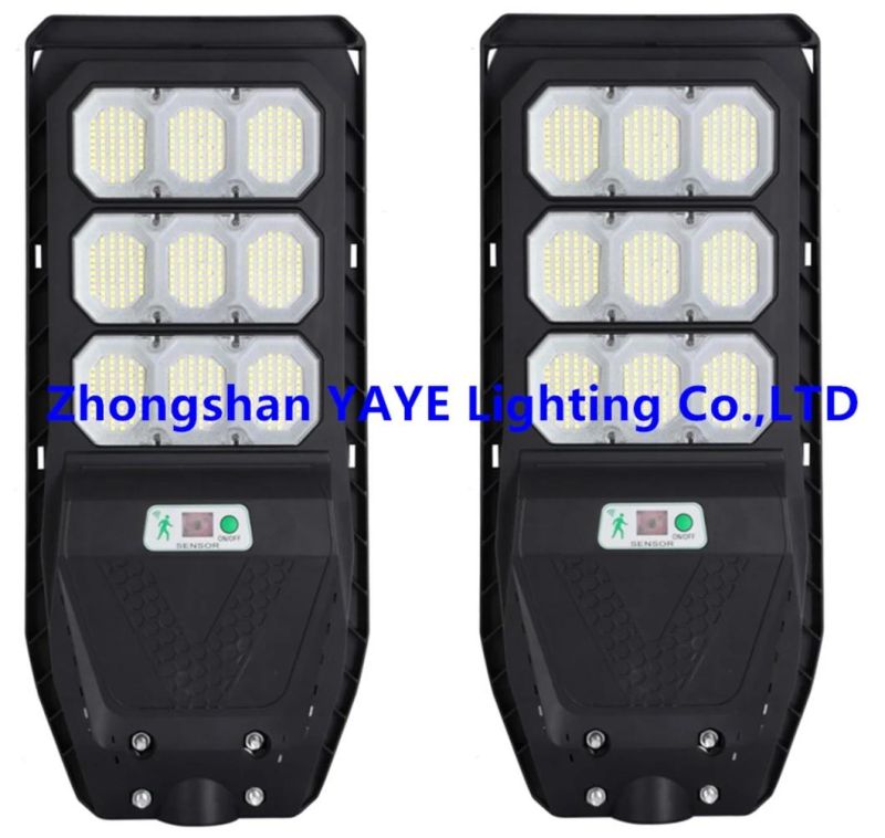 Yaye Hottest Sell 500W LED New Rural Solar Super Bright Waterproof Outdoor Courtyard High Power Solar Street Light with 1000PCS Stock/Remote Controller