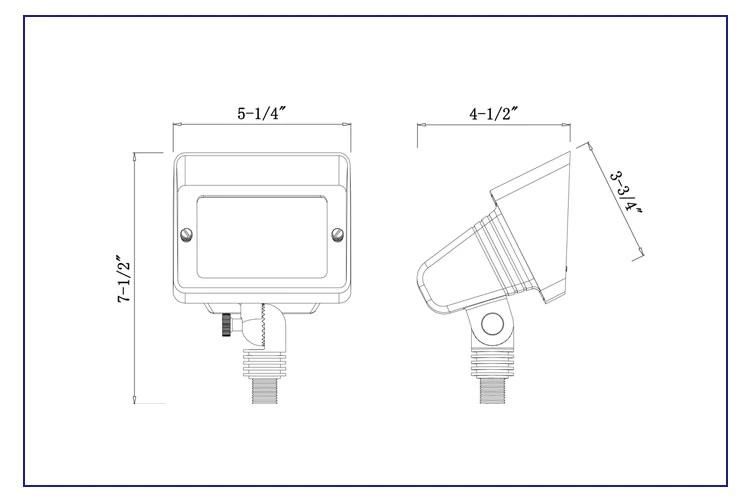 Newly Designed LED Brass Wall Washing&Flood Light Fixture MR16/G4 (Not Included) for Outdoor Garden Lighting