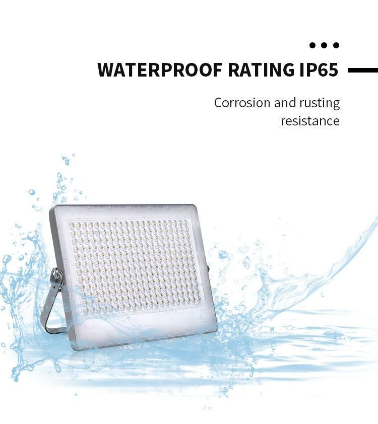 30W 60W 100W 150W 200W New Popular High Lumens IP67 Garden Outdoor Lighting Smart LED Flood Light Solar