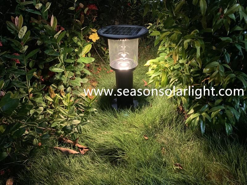 High Power LED Outdoor Solar Bollard Lighting with Ultra LED Sensor Light and 5W Solar Panel