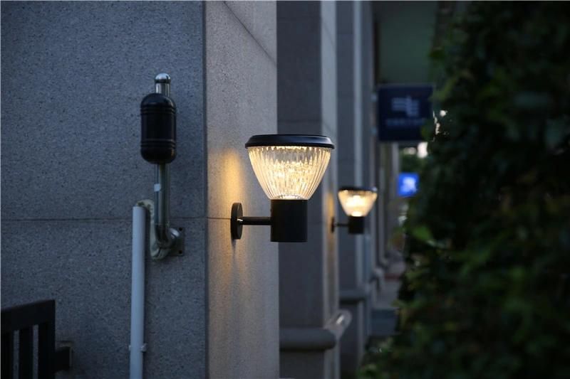 Morden Design Outdoor Waterproof Solar Powered LED Wall Lamps