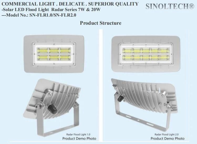 7W Radar Solar LED Flood Light (SN-FLR1.0)