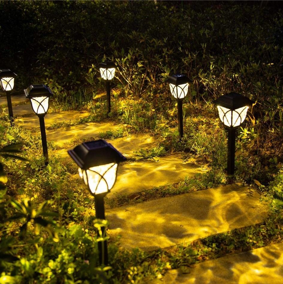 Solar Lights, Flickering Flames Torch Lights for Your Yard, Garden, Party. Outdoor Waterproof. Landscape Decoration Lighting