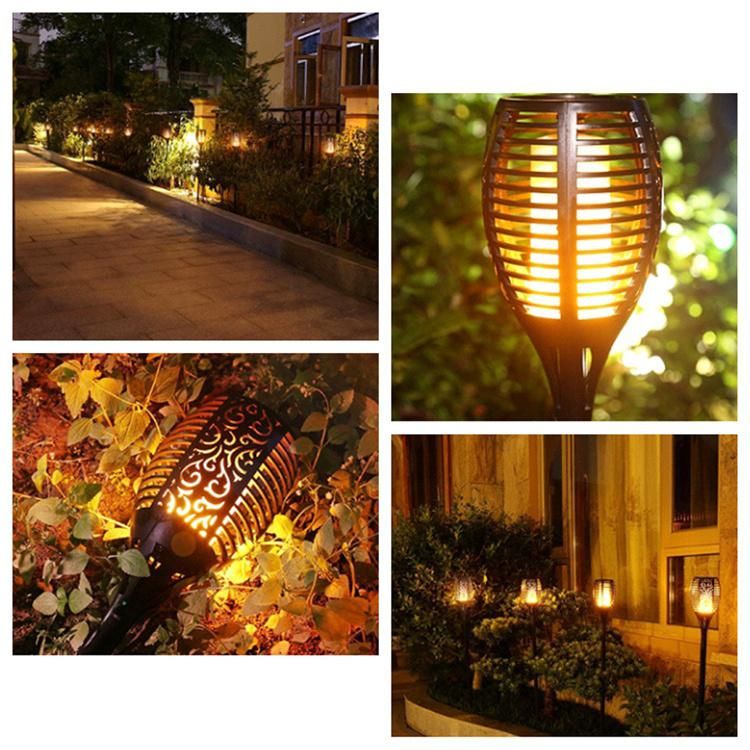 ABS Garden Waterproof Solar Flame Dancing LED Light