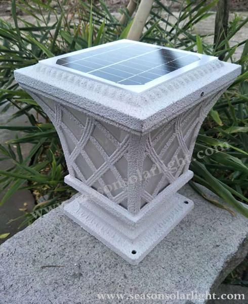 High Power Energy LED Lamp Main Gate Solar Lightings Outdoor Pillar Lamp with LED Light Bulb