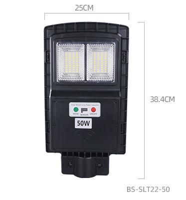 Bspro Competitive Price Lithium Battery 50W IP65 Waterproof All in One Outdoor Powered LED Solar Street Light