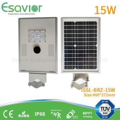 15W Solar LED/Solar Street/LED Solar Street/Integrated Solar Street/All in One Solar Street Lamp/Light 40W/50W/60W/80W/100W/120W/200W