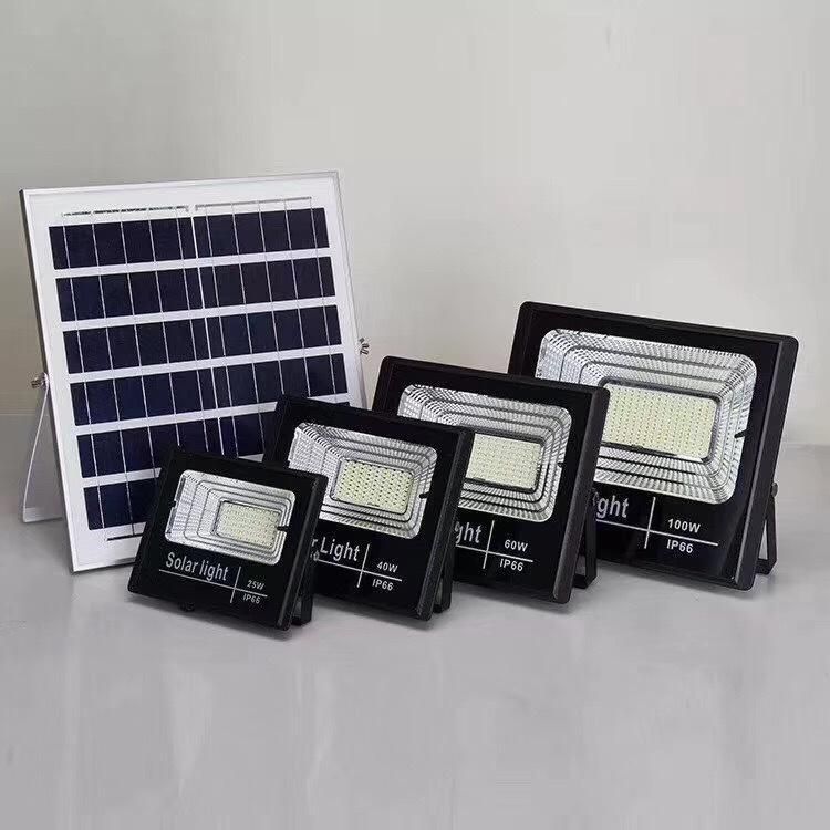 Hot Selling 50W 100W Waterproof Outdoor Floodlight with Solar Panel