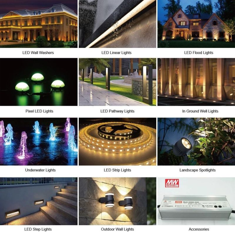 Stainless Steel Submersible LED Waterfall Fountain Underwater Lightings