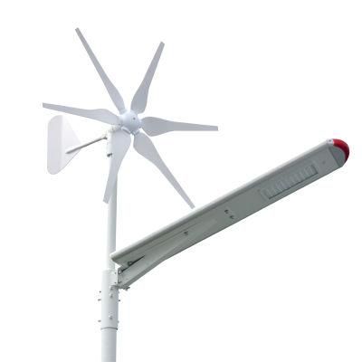 30W Wind Turbine Integrated LED Lamps Solar Street Light