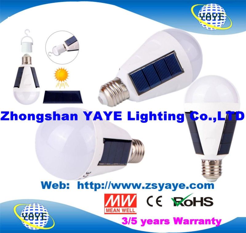 Yaye 18 Hot Sell Factory Price Competitive Price 2 Years Warranty 7W/12W Solar Smart E27 LED Bulbs with Solar Panel