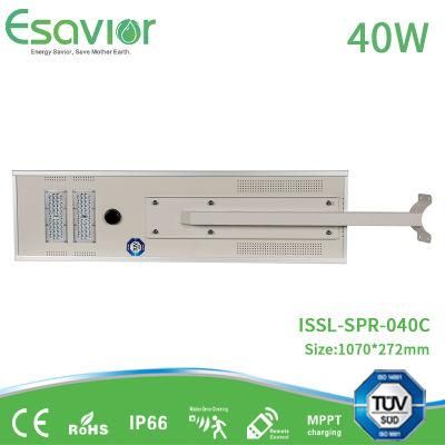 High Lamp Lumen 40W Outdoor Lighting Solar LED Street Light