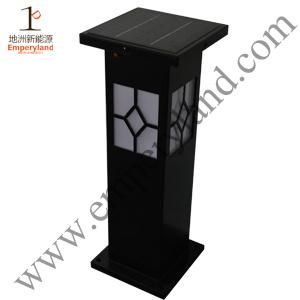 Iron Bollard 1W Solar Lawn Light (DZ-CT-204)