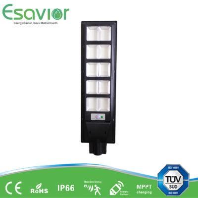 Professional Manufacturer 150W All in One Integrated Motion Sensor LED Solar Street Garden Light for Residential with IP67 Ik10 CE RoHS