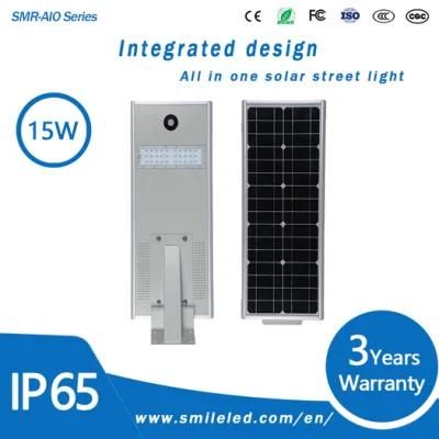 High Quality 15W Aluminum Energy Saving Outdoor Integrated LED Solar Garden Light