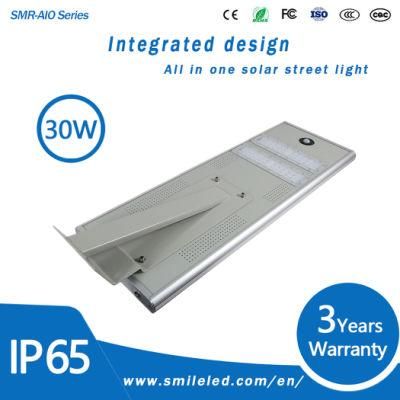 All in One LED Solar Street Light 30W