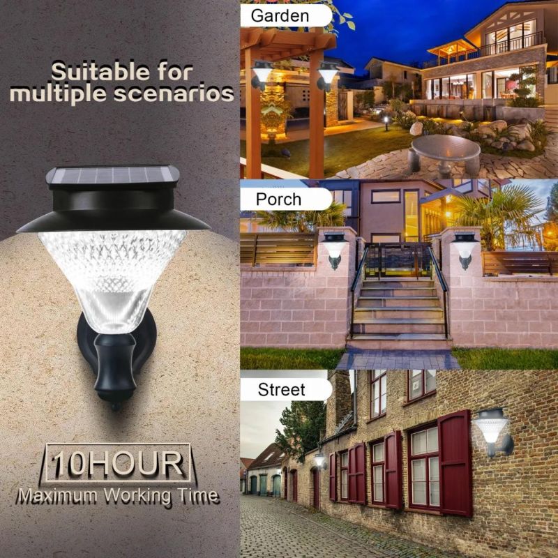 Solar Outdoor Wall Light Solar Rechargeable Wall LED Light 24LED