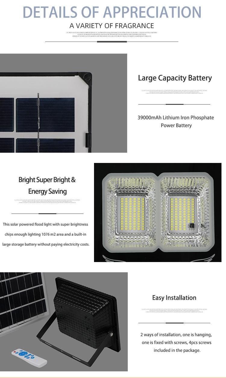 Outdoor Waterproof 400W 500W Housing 10W Solar Flood Lamp with Volt Bulb Flood Light