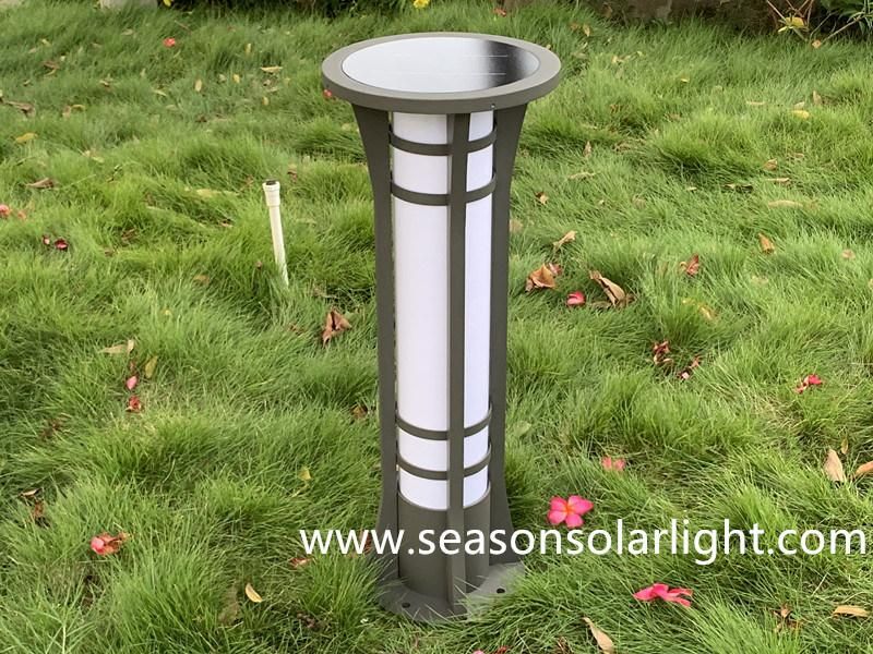 High Power LED Lighting Outdoor Solar Garden Light Waterproof Smart Multi-Color Bollard Garden Light with LED Lamps