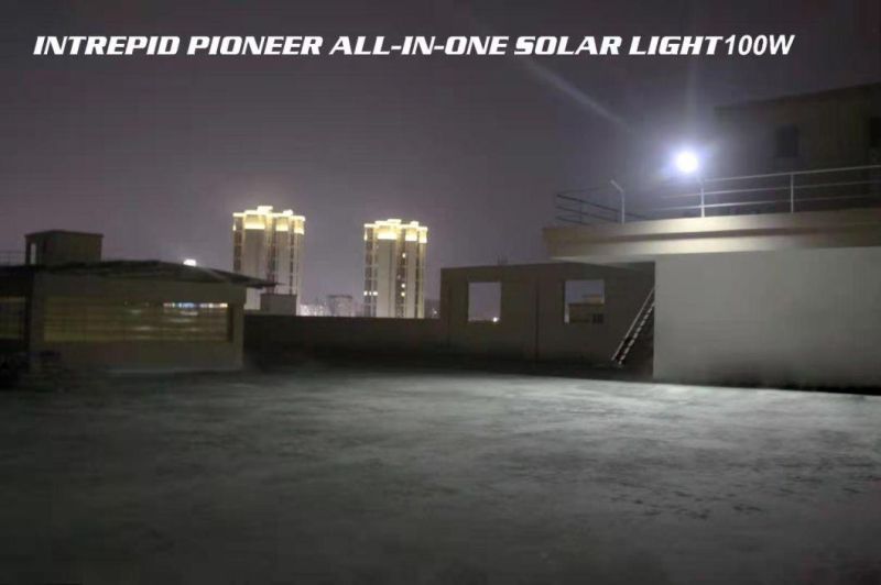 Factory Price All in One Outdoor IP65 Waterproof LED Solar Street Light 100W 200W 300W