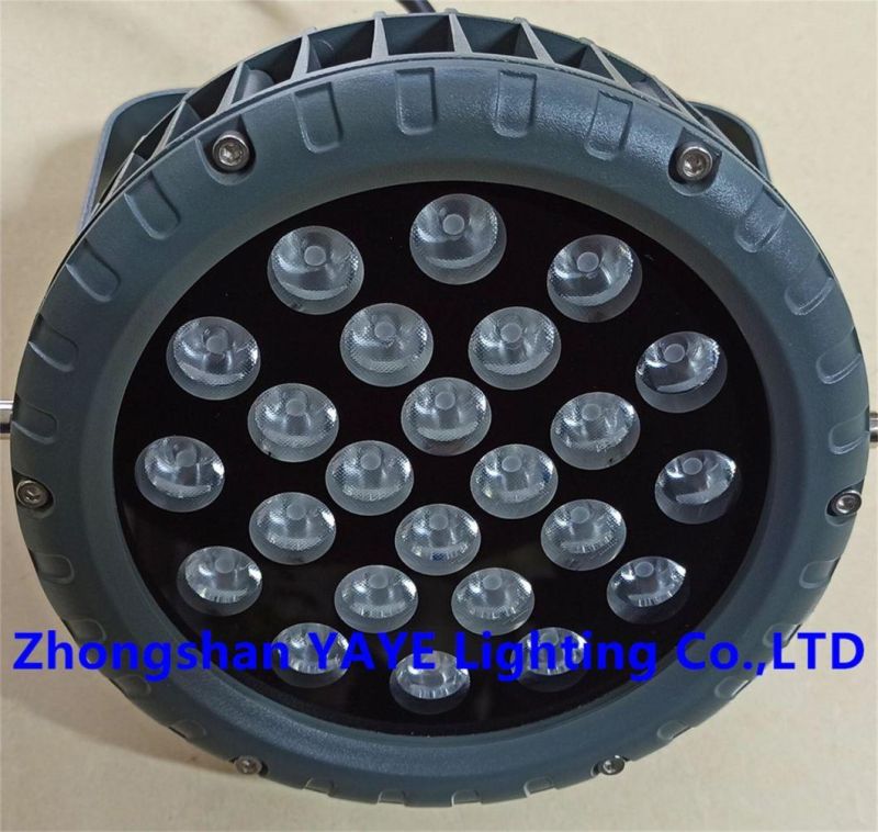 Yaye Hottest Sell 9W/12W/18W/24W/36W/48W Waterproof IP66 RGB LED Spotlight with 3 Years Warranty / CE/RoHS Passed/ 1000PCS Stock