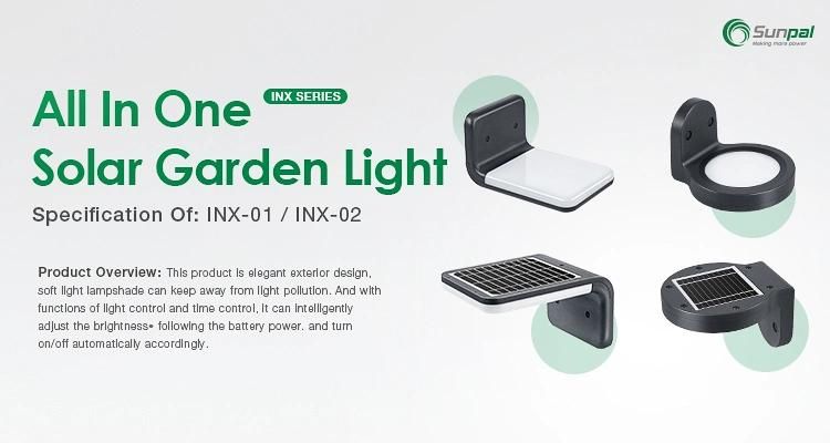 Sunpal Solar Sensor Wall Garden Yard Lights Outdoor Waterproof