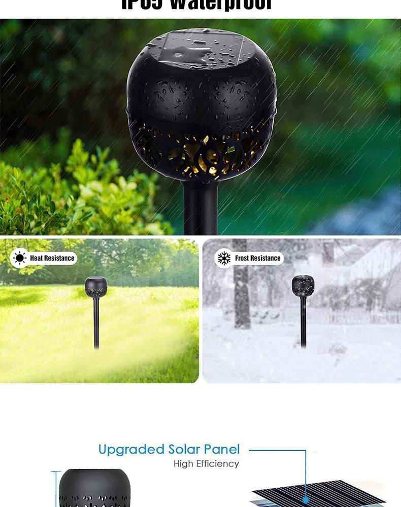 Solar LED Torch Light IP65 Waterproof Outdoor Solar Flame Light Garden Decoration Landscape Lawn Lamp Path Lighting