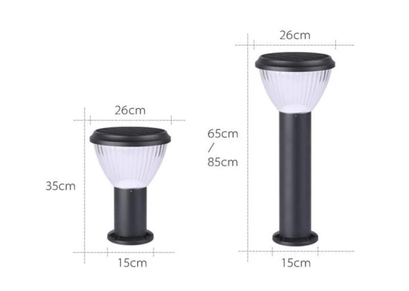 High Quality Outdoor IP65 Waterproof Solar Lawn Lamp for Garden Path Park Home