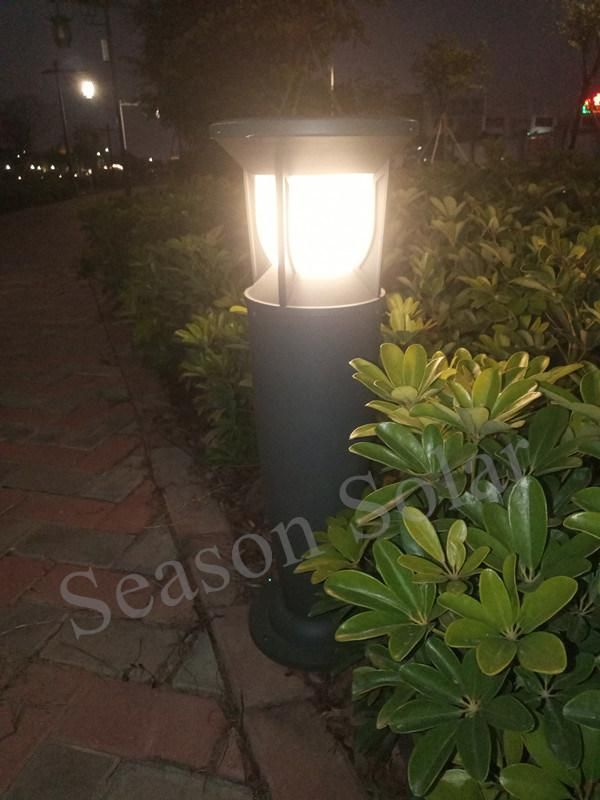 High Lumen Decoration Landscape Lighting Outdoor LED Solar Bollard Light with Warm+White LED Light