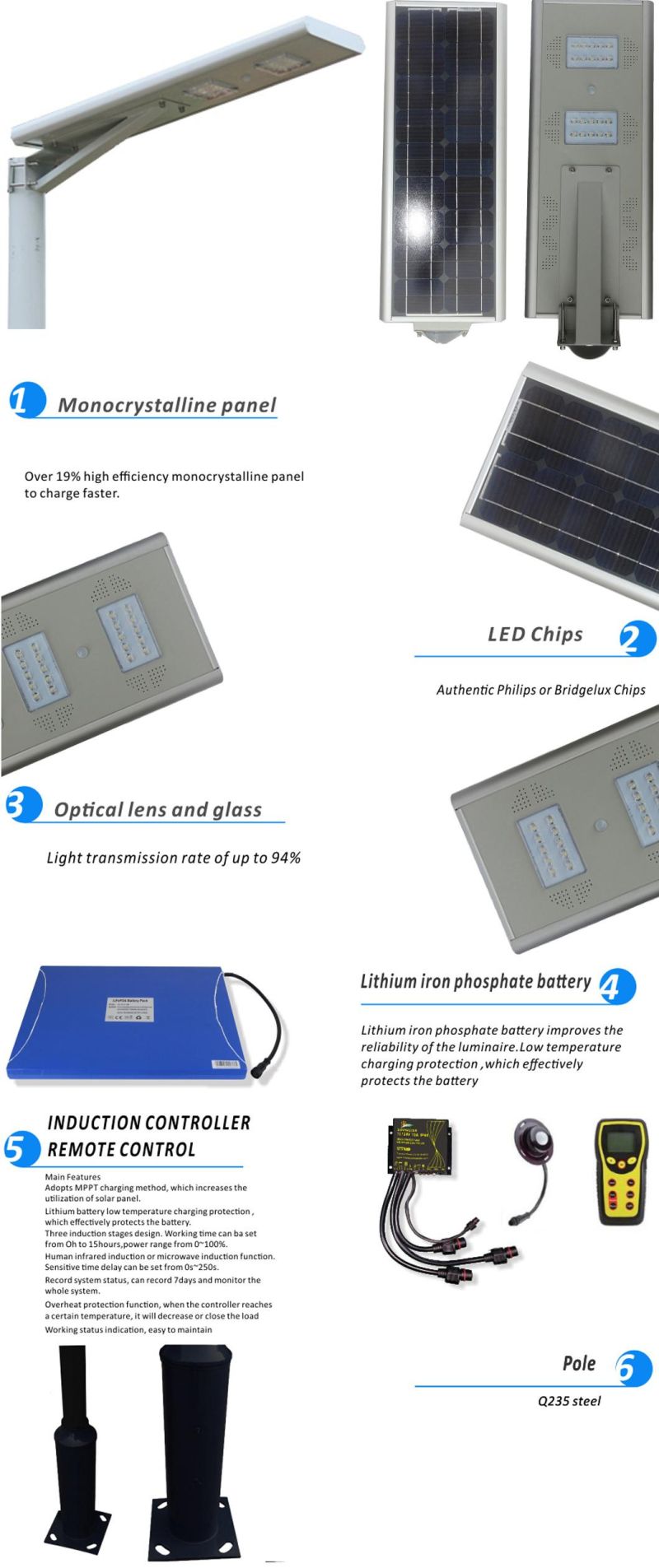 Super Solar LED Street Light Solar LED Plaza Light