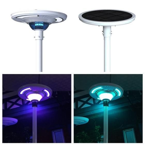 Simva Garden Solar LED Landscape Light UFO Design with Remote Control 16 Colors Park Construction, Solar Landscape Plaza Light, Garden Solar LED Landscape Light