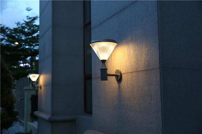 Intelligent Light Control Diamond Design Solar Energy Outdoor Lighting Solar Wall Light