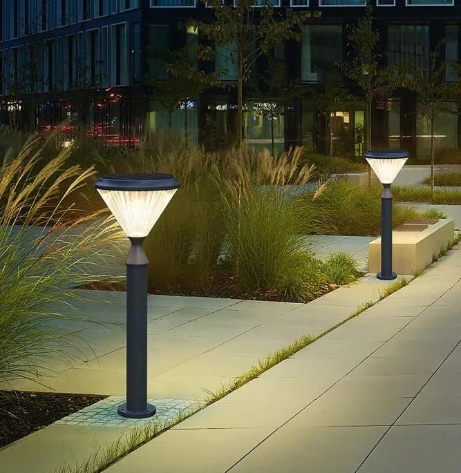 Outside LED Garden Lawn Landscape Solar Column Light