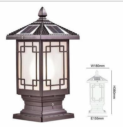 New Chinese Style Outdoor Villa Courtyard Doorpost Wall Garden Lamp