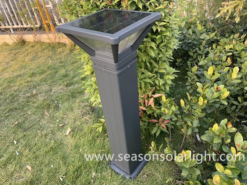 High Power 1m Outdoor Garden Lighting Solar Powered LED Bollard Lamp with Warm+White LED Light